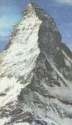 unknow artist Matterhorn subscription lange omojligt that bestiga,trots that the am failing approx 300 metre stores an Mont Among china oil painting reproduction